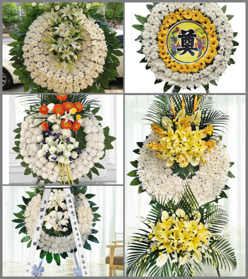 山西晋城沁水县龙港镇常柏村花圈速递